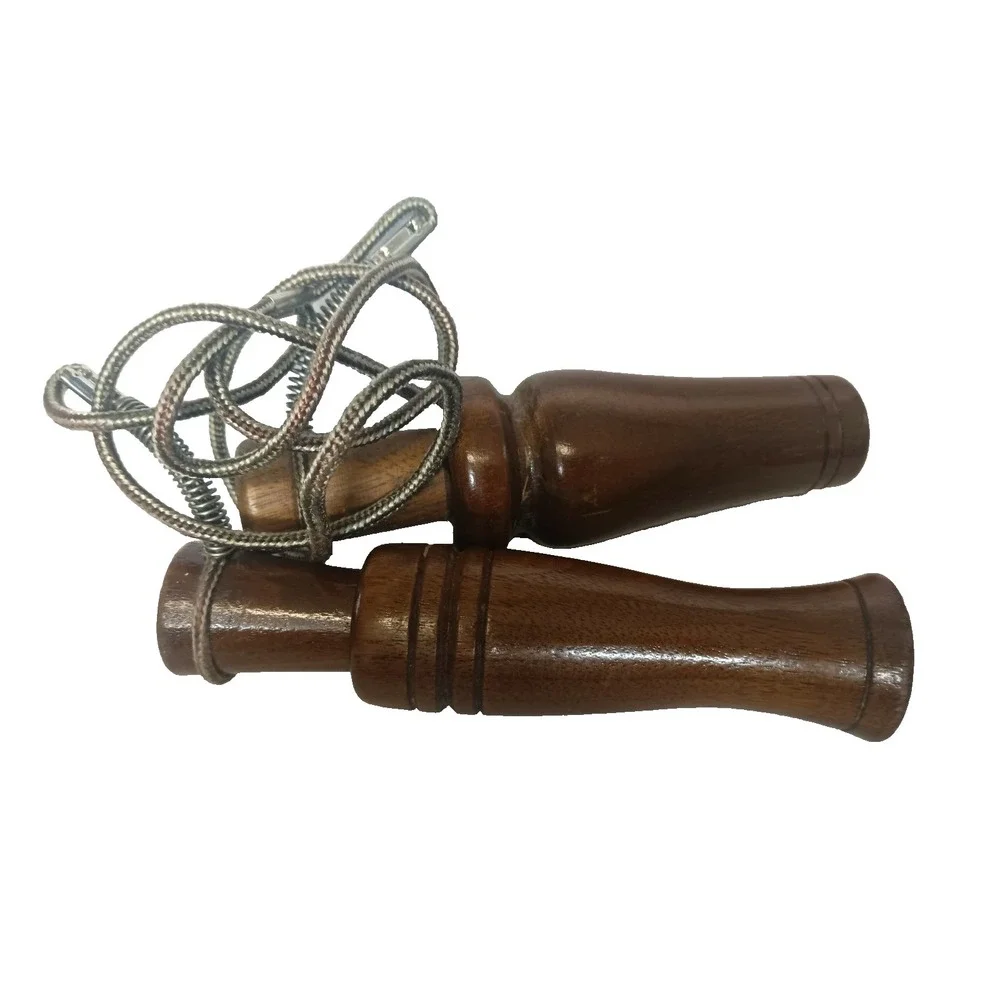 Vintage Set of‎ TWO wooden Duck Calls on Lanyard